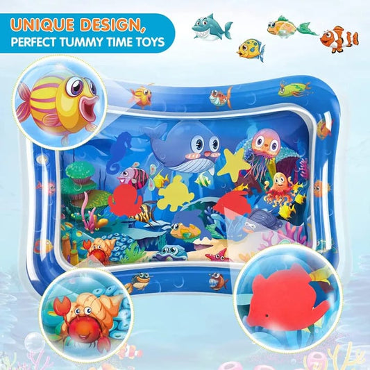 Inflatable Tummy Time Mat, Premium Baby Water Play Mat for Infants