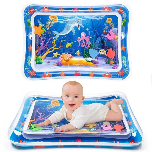 Inflatable Tummy Time Mat, Premium Baby Water Play Mat for Infants